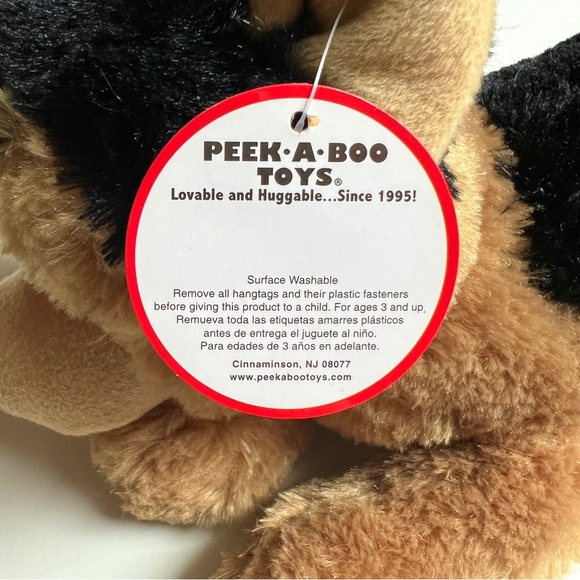 Peek A Boo Stuffed German Shepherd Dog Plushy MUST BUNDLE - Picture 6 of 7